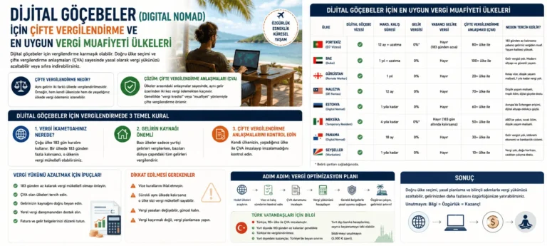 Dijital Göçebeler (Digital Nomad) İçin Vergilendirme ve En Uygun Vergili Ülkeler